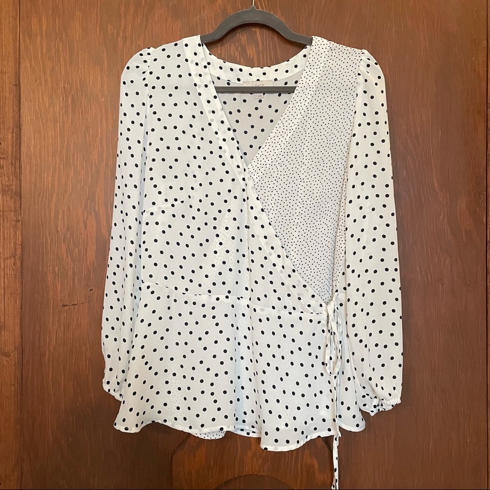 Polka Dot Long Sleeved Top